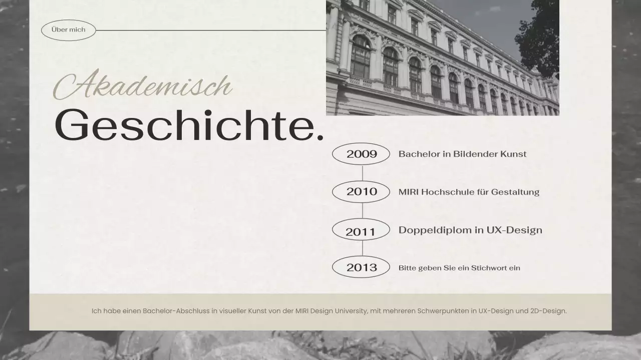 schwarzes kreatives Portfolio Portfolio