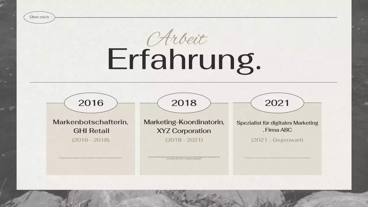 schwarzes kreatives Portfolio Portfolio