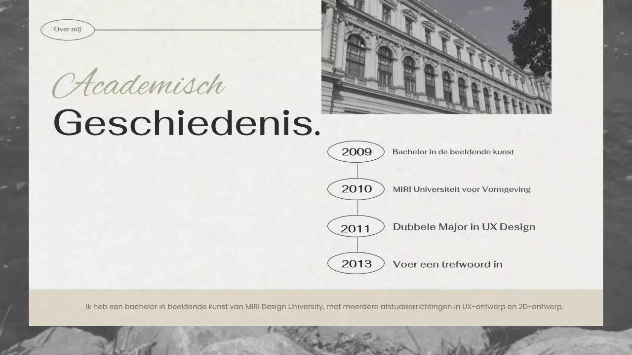 zwart creatief portfolio