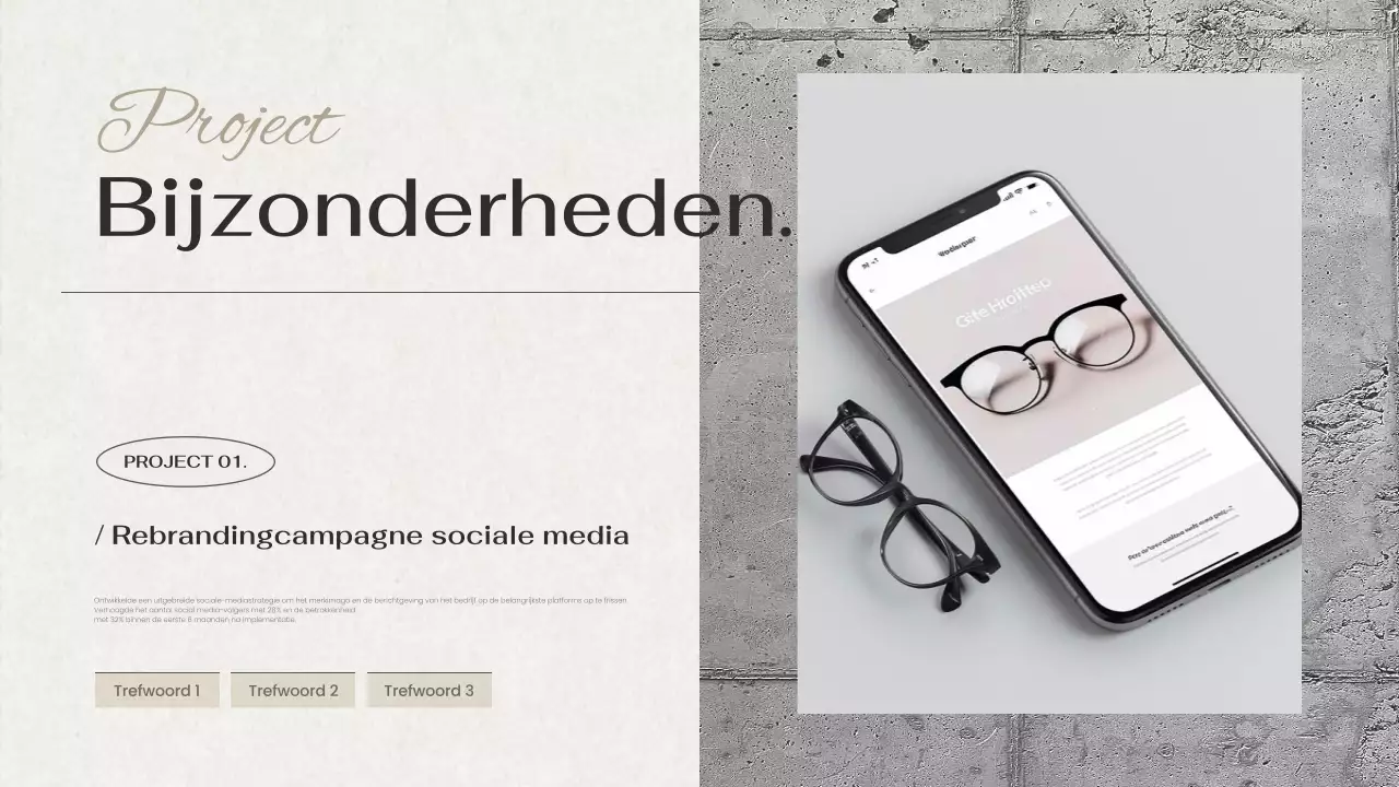 zwart creatief portfolio