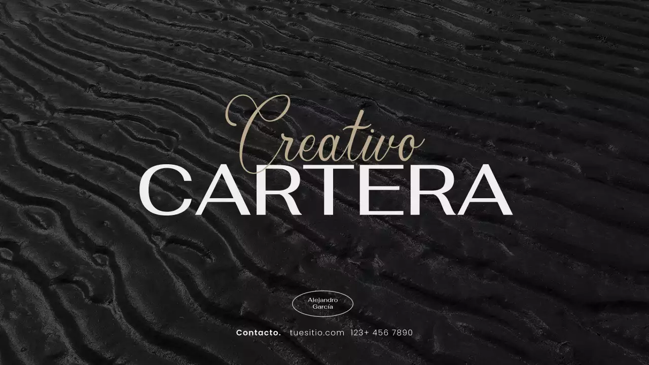 cartera creativa negra