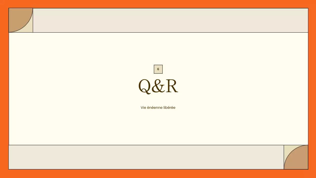 présentation du projet orange modern