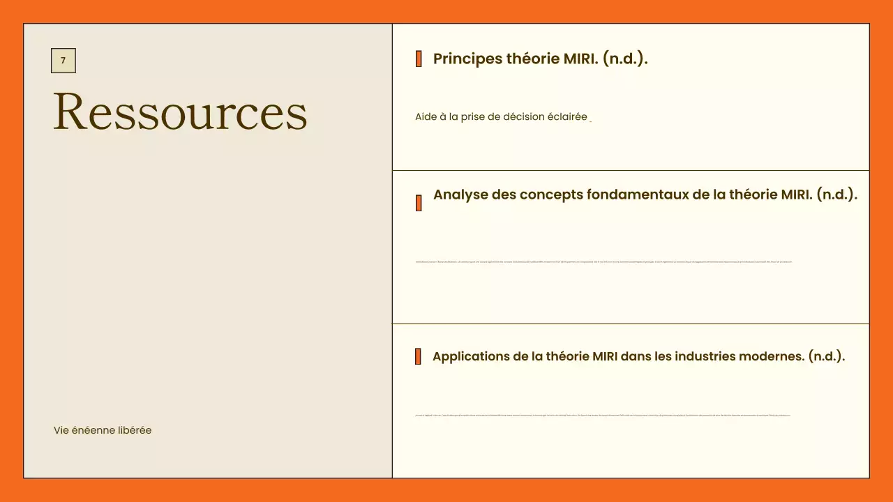 présentation du projet orange modern