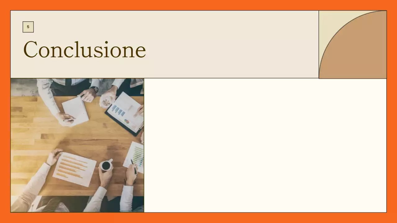 presentazione del progetto arancione moderno