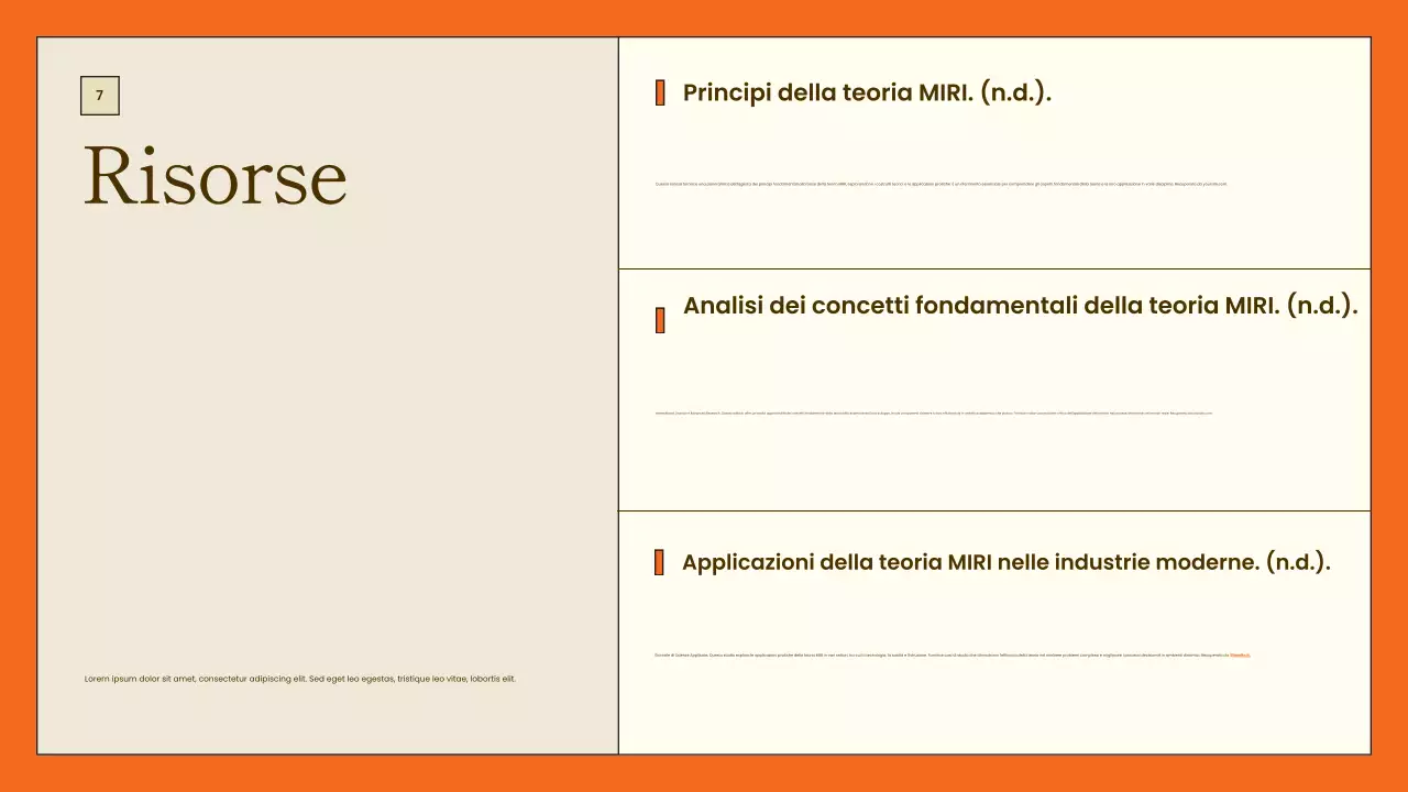 presentazione del progetto arancione moderno
