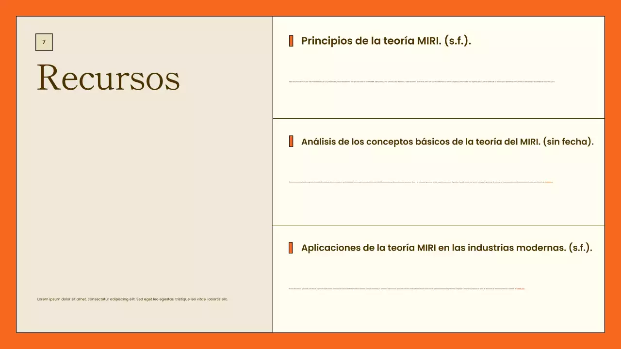 presentación del proyecto orange modern