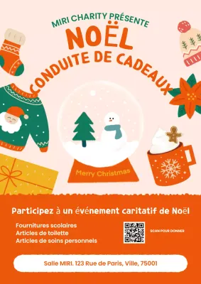 Affiche de l'événement caritatif Warm Festive Christmas Gift Drive