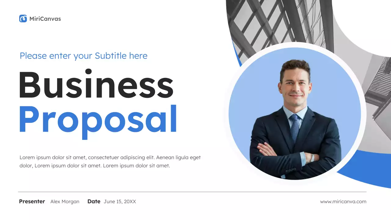 Blue Modern Business Proposal Presentation