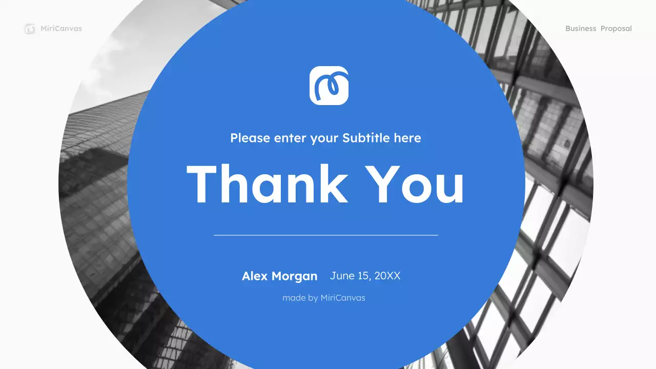 Blue Modern Business Proposal Presentation