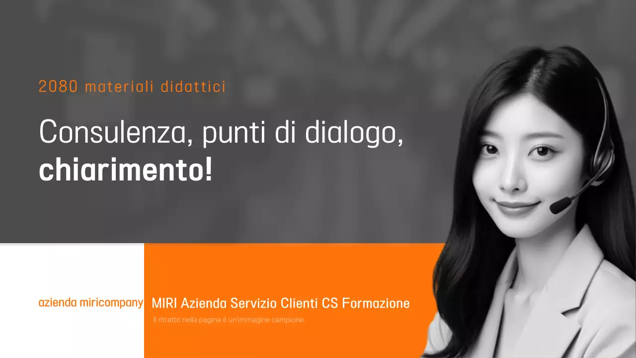 Annuncio di risorse didattiche moderne arancioni