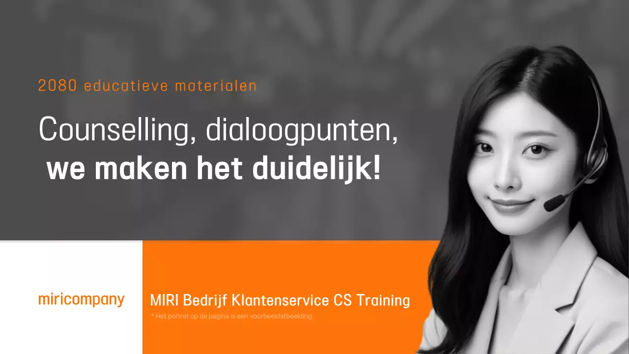 Oranje moderne leermiddelen advertentie