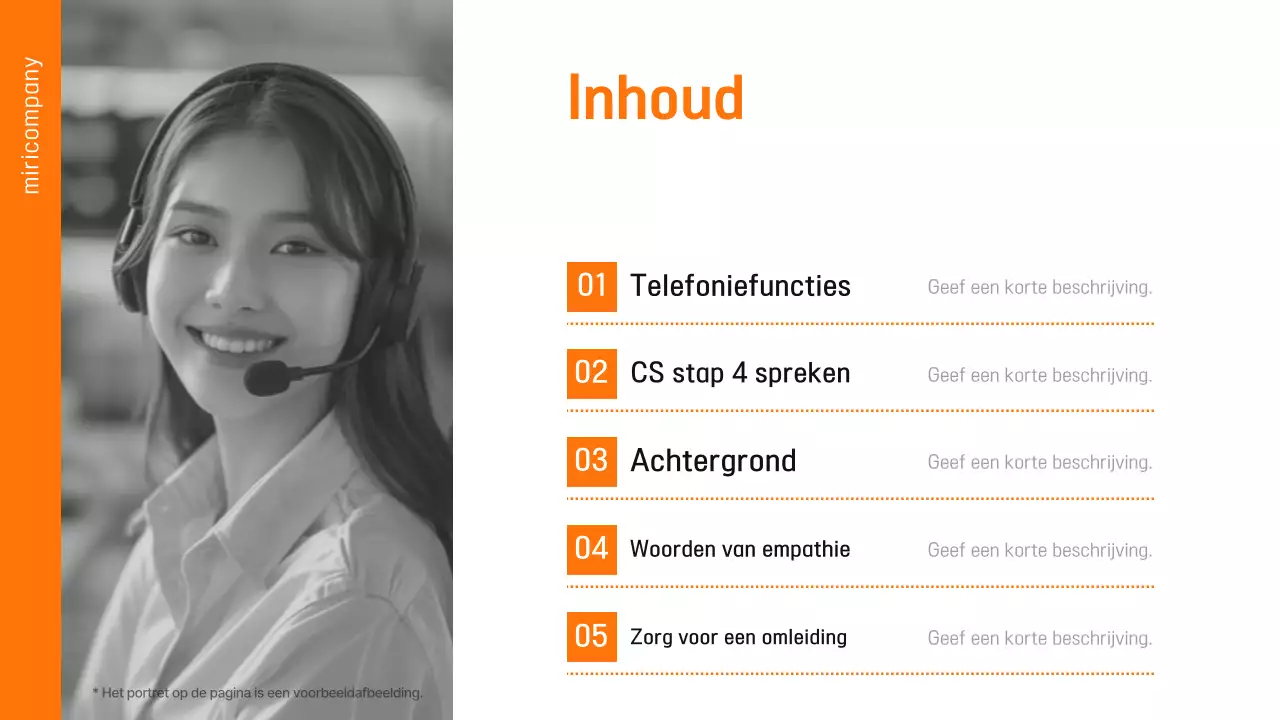 Oranje moderne leermiddelen advertentie