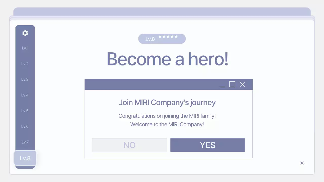 Clean, mauve new hire training materials