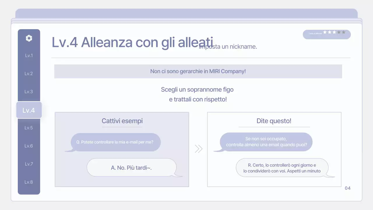 Materiale di formazione per neoassunti pulito e color malva