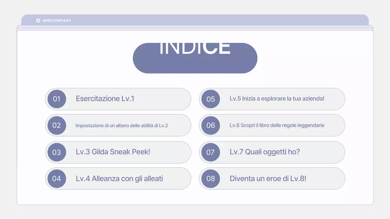 Materiale di formazione per neoassunti pulito e color malva