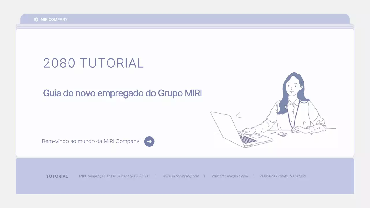 Materiais de formação para novos contratados em tons de lilás