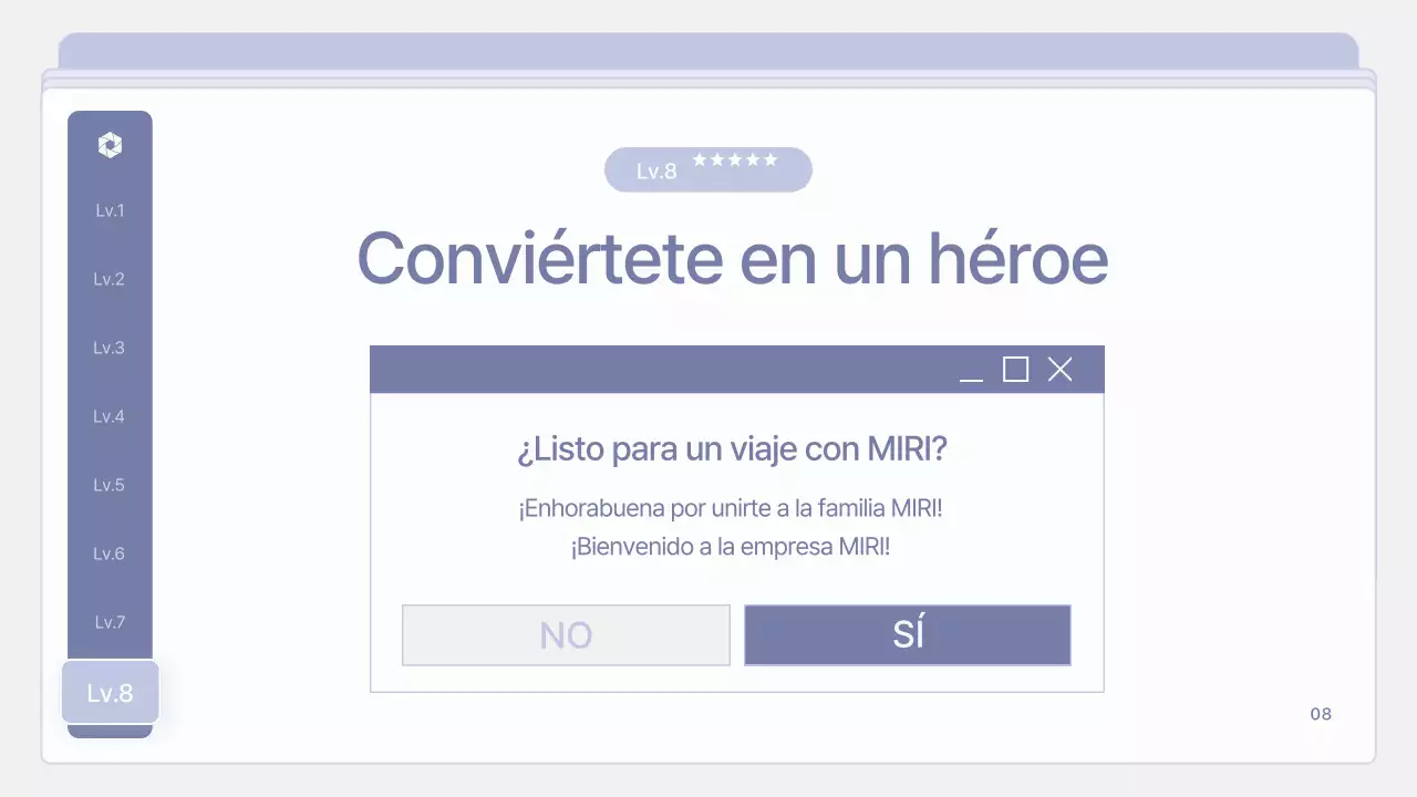 Material de formación para nuevos empleados limpio y de color malva