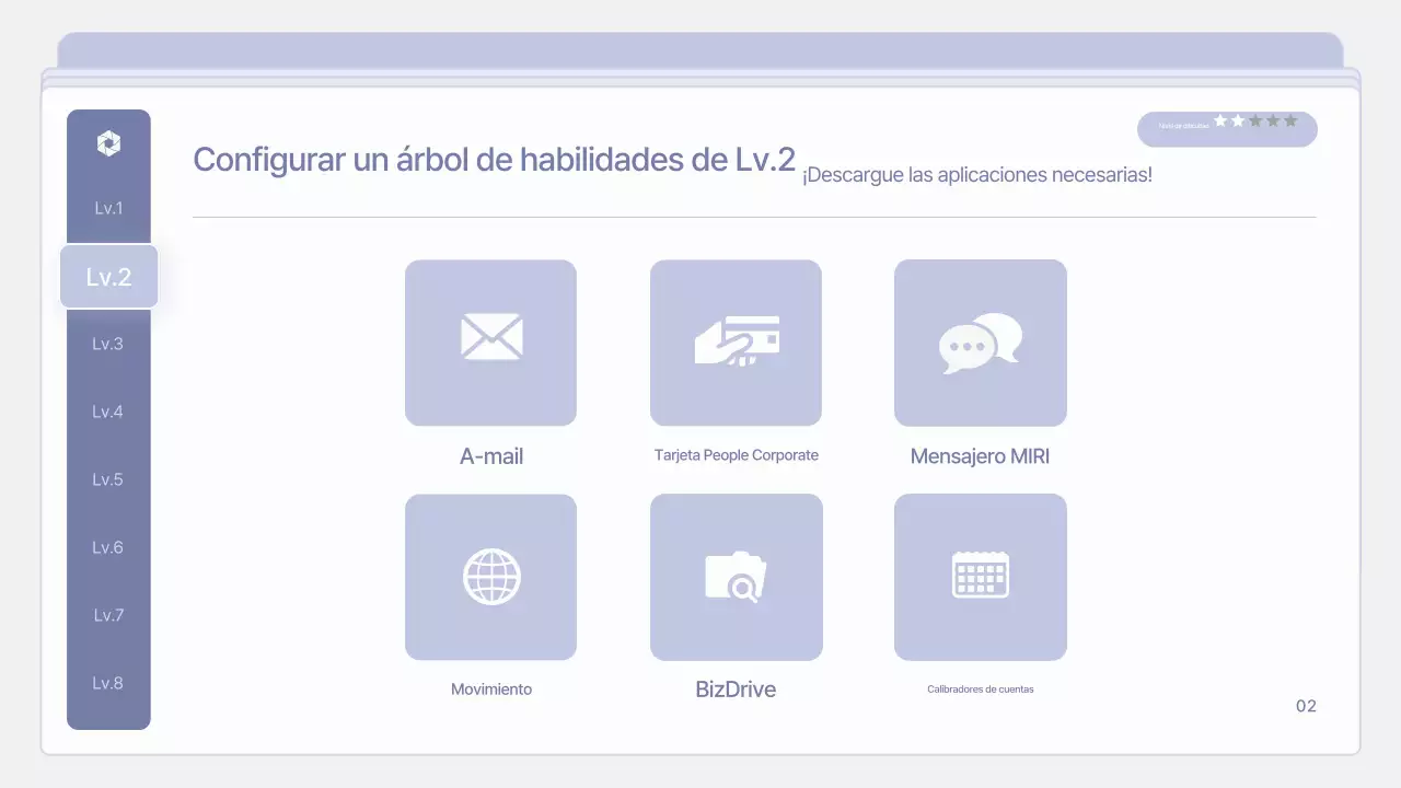 Material de formación para nuevos empleados limpio y de color malva