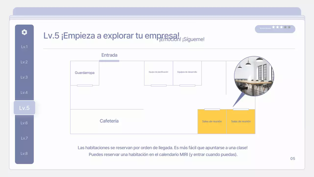 Material de formación para nuevos empleados limpio y de color malva