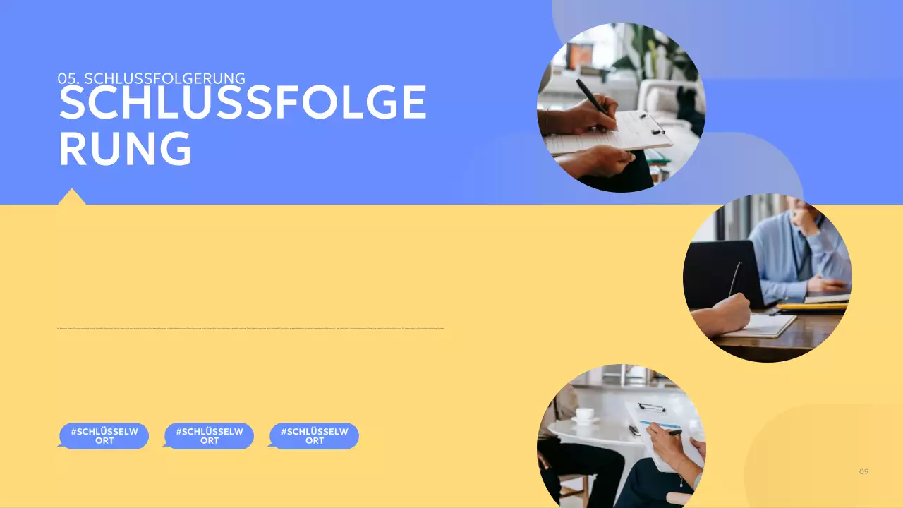 blue modern Gruppenprojektbericht