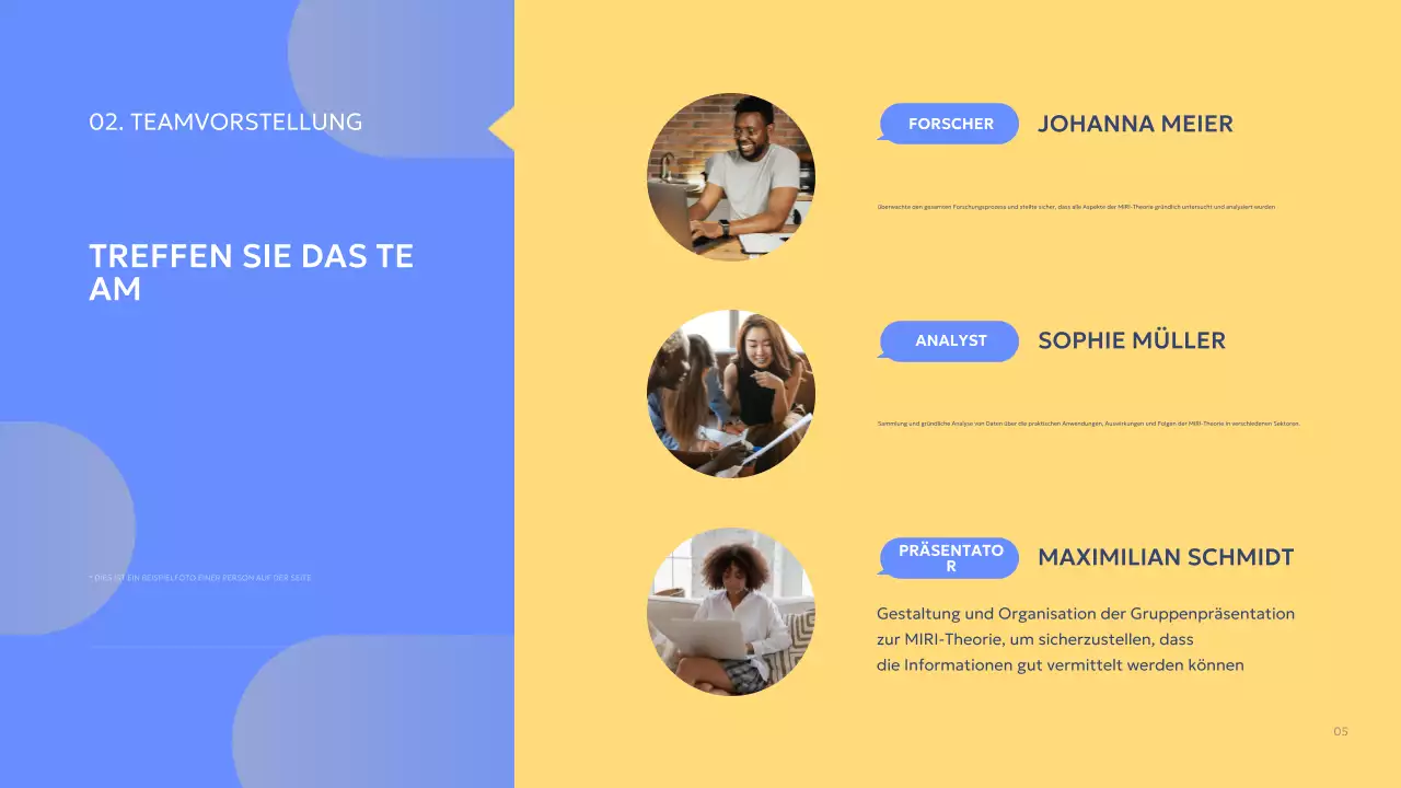 blue modern Gruppenprojektbericht