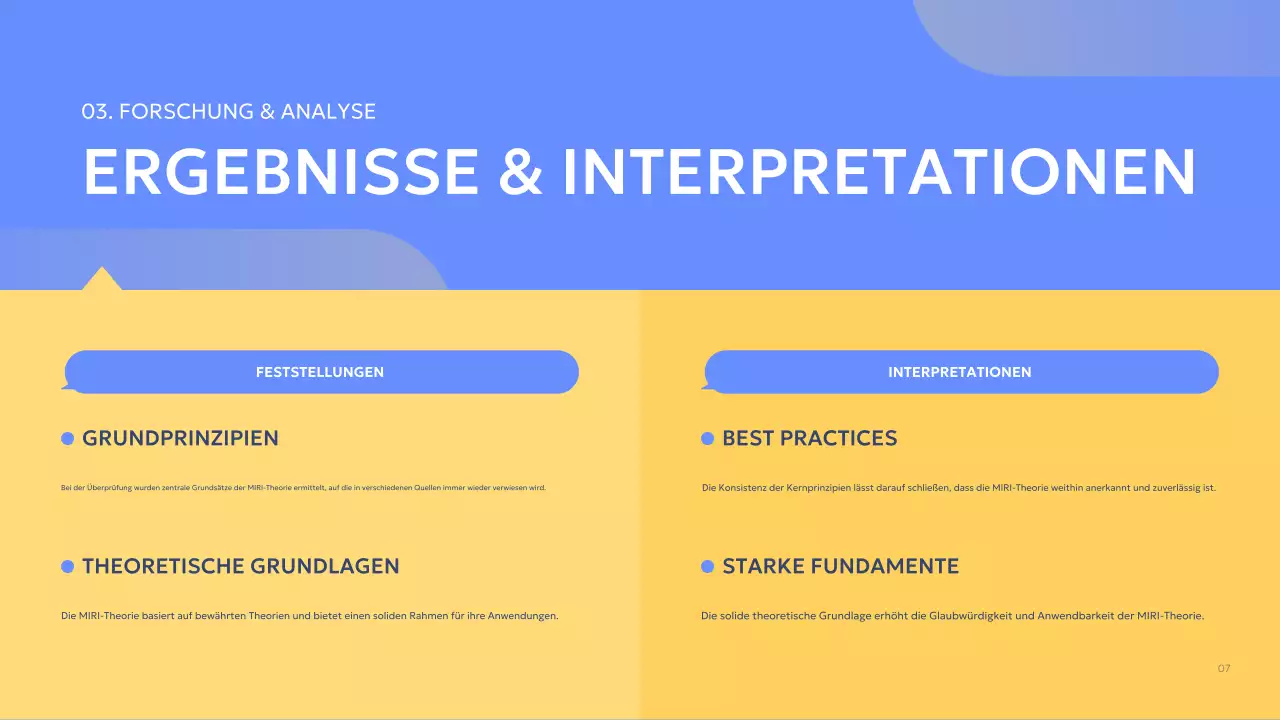 blue modern Gruppenprojektbericht