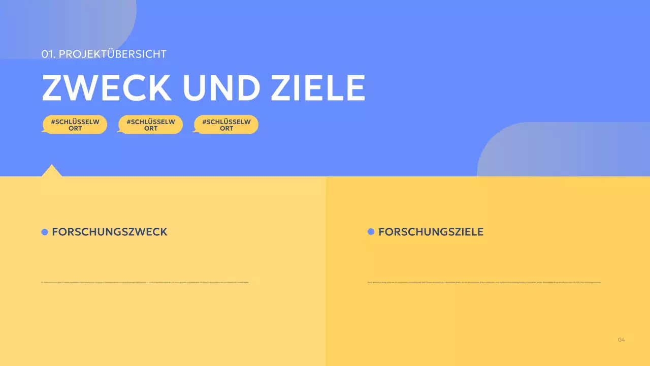 blue modern Gruppenprojektbericht