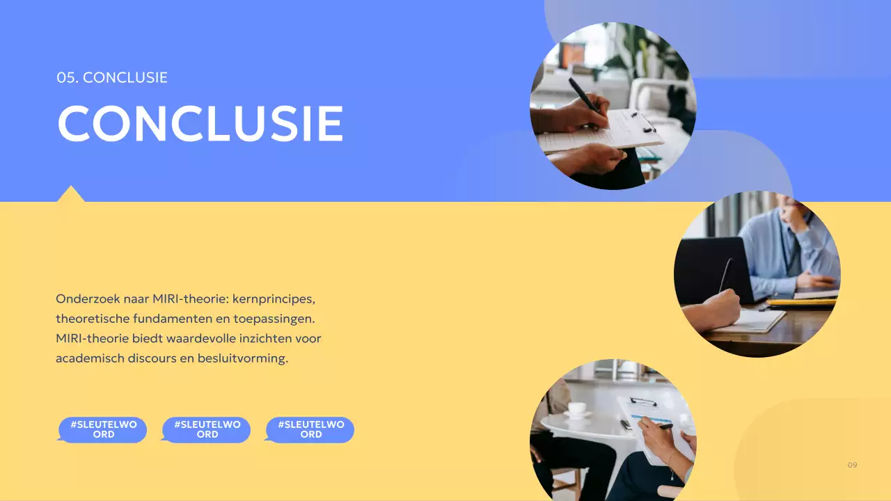 blauw modern groepsproject verslag