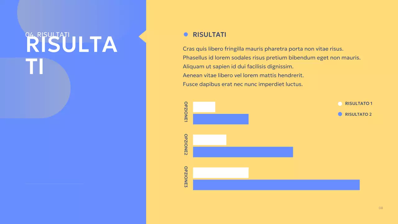 relazione sul progetto di gruppo blue modern