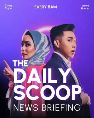 Podcast Cover Template for Daily News Show in Simple Modern Style