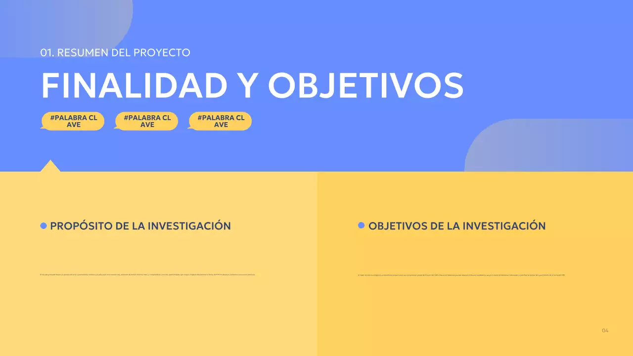 blue modern informe de proyecto de grupo
