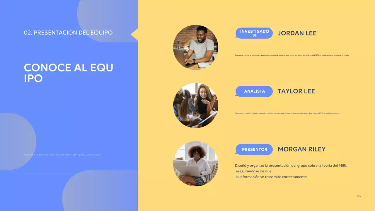 blue modern informe de proyecto de grupo