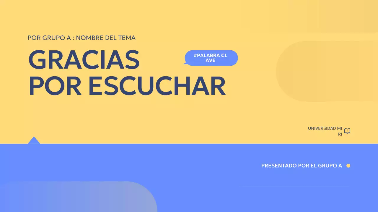 blue modern informe de proyecto de grupo