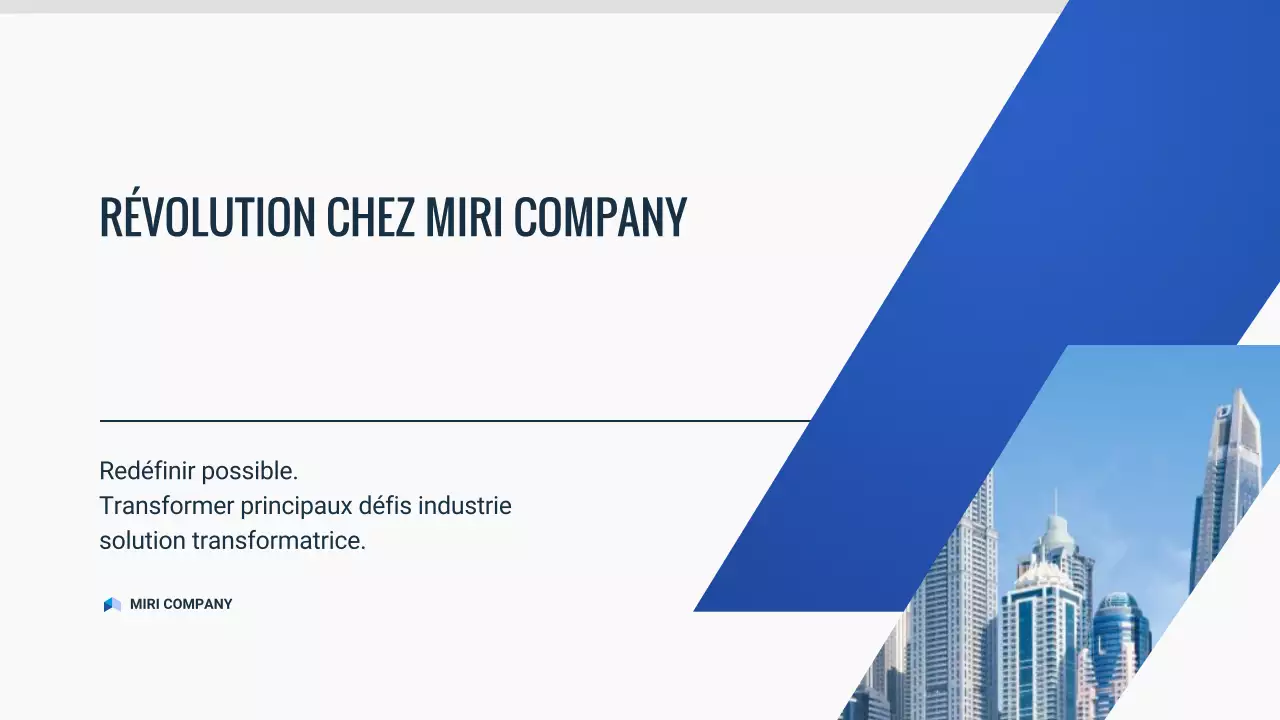 document de pitch deck moderne bleu