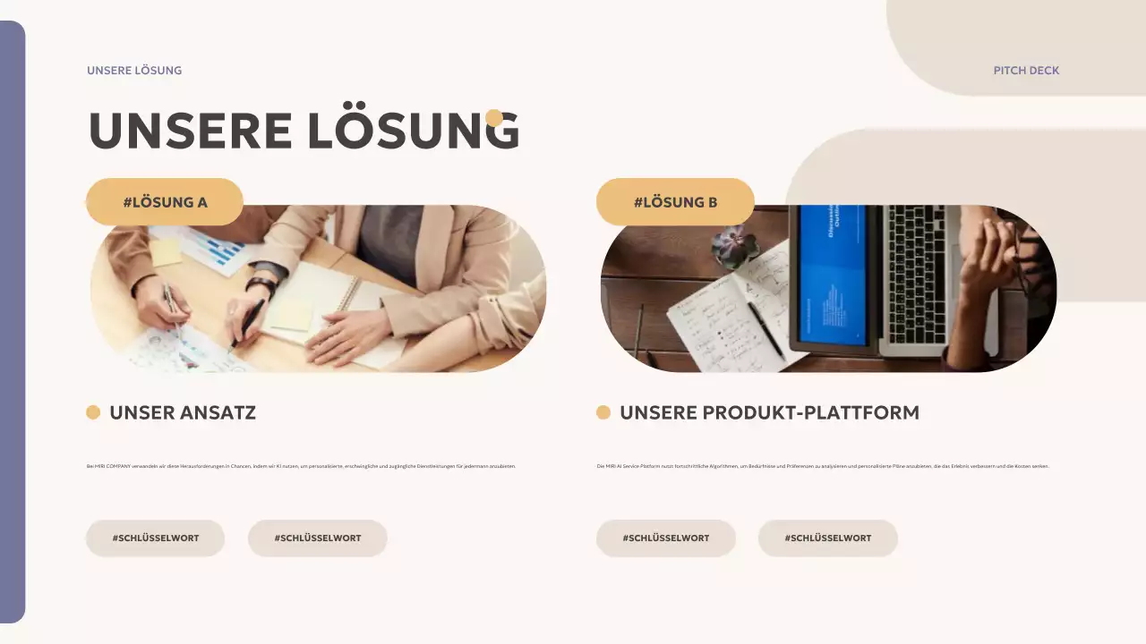 beige modernes Übersichtsfeld