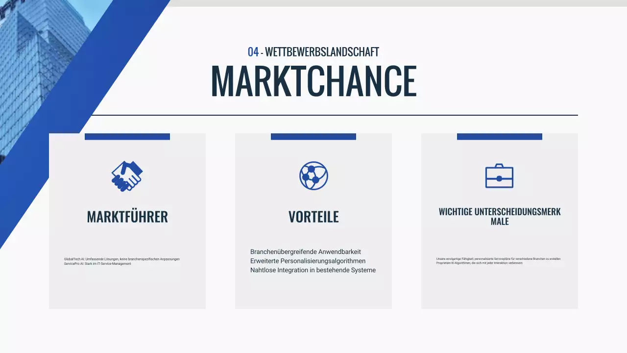 blue modern Pitch Deck Dokument