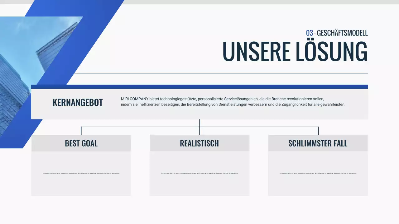 blue modern Pitch Deck Dokument