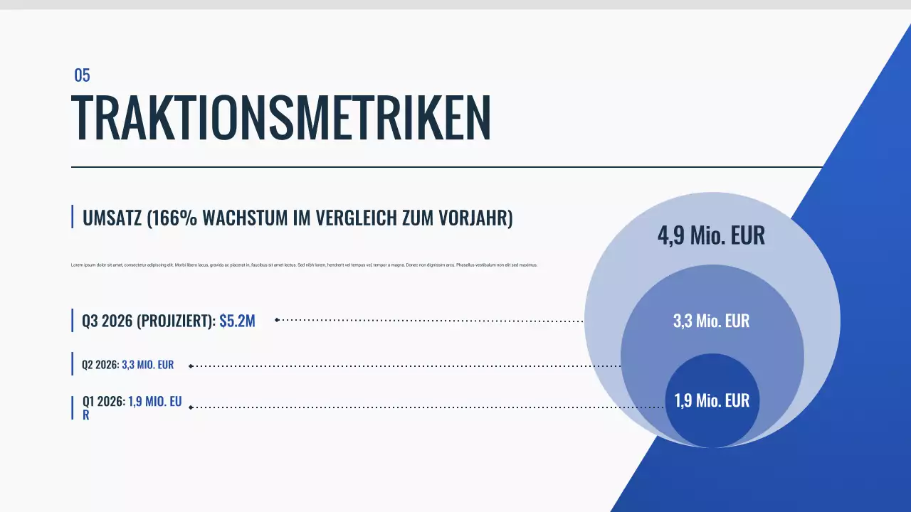 blue modern Pitch Deck Dokument