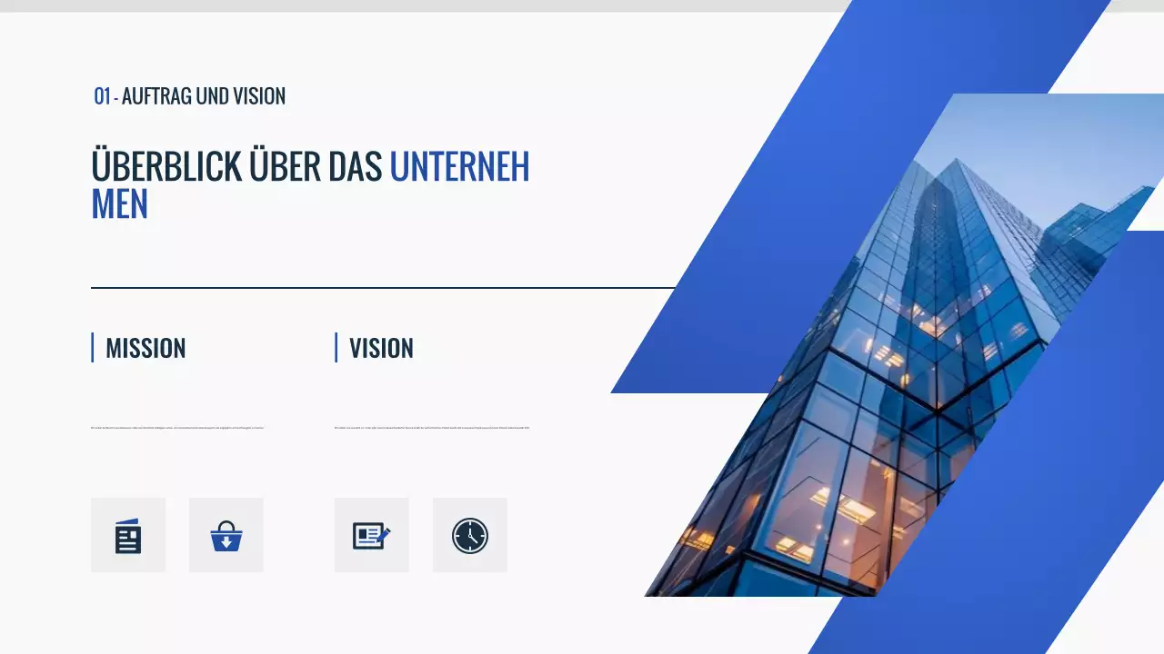 blue modern Pitch Deck Dokument