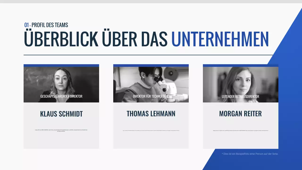 blue modern Pitch Deck Dokument