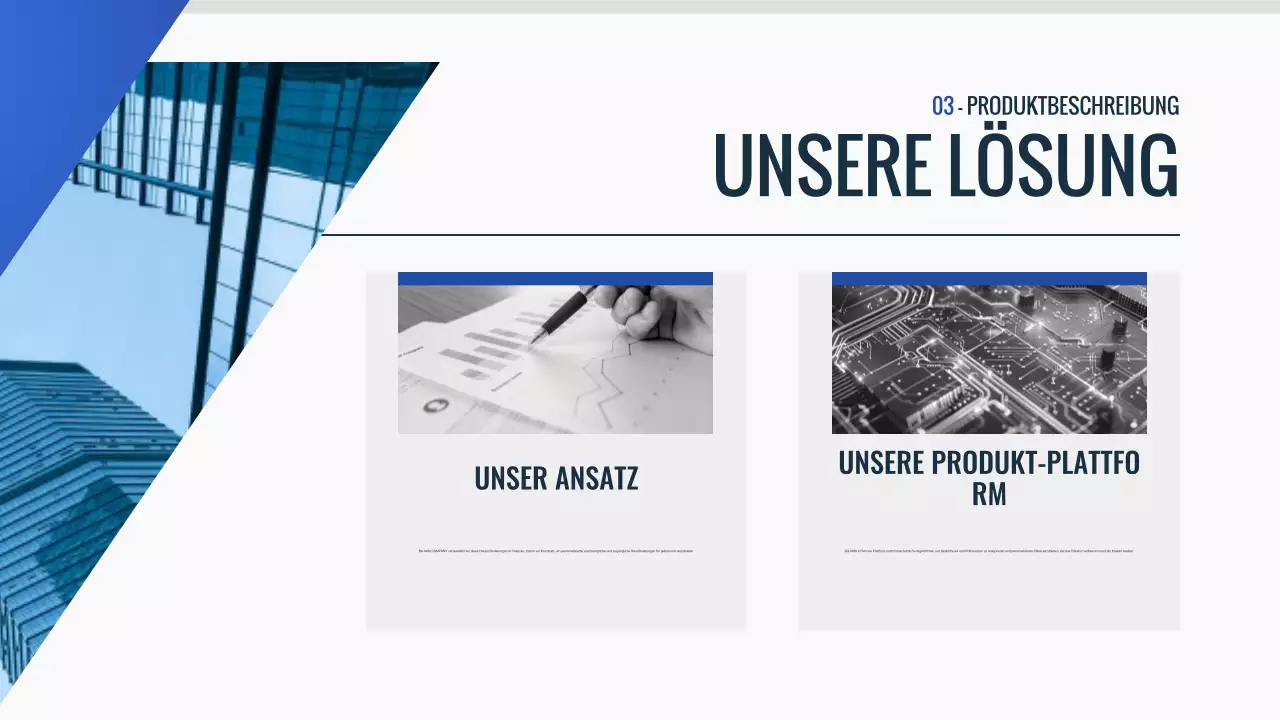 blue modern Pitch Deck Dokument