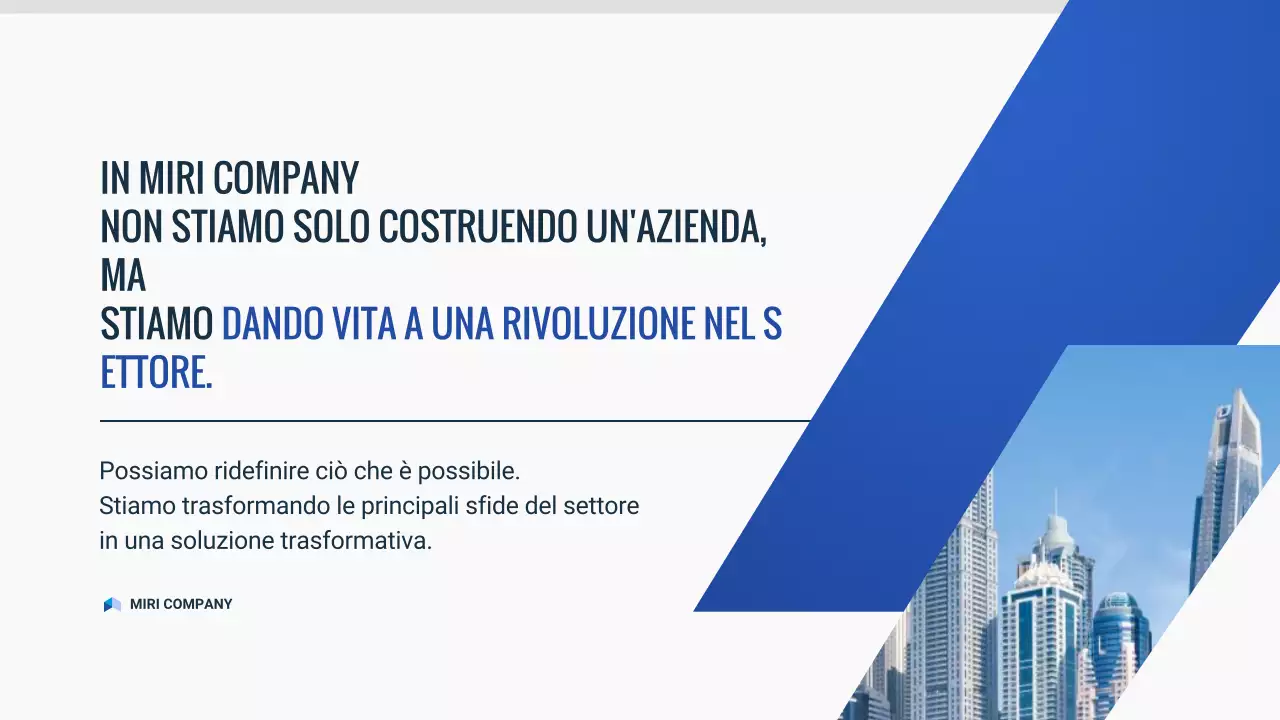 documento pitch deck blu moderno