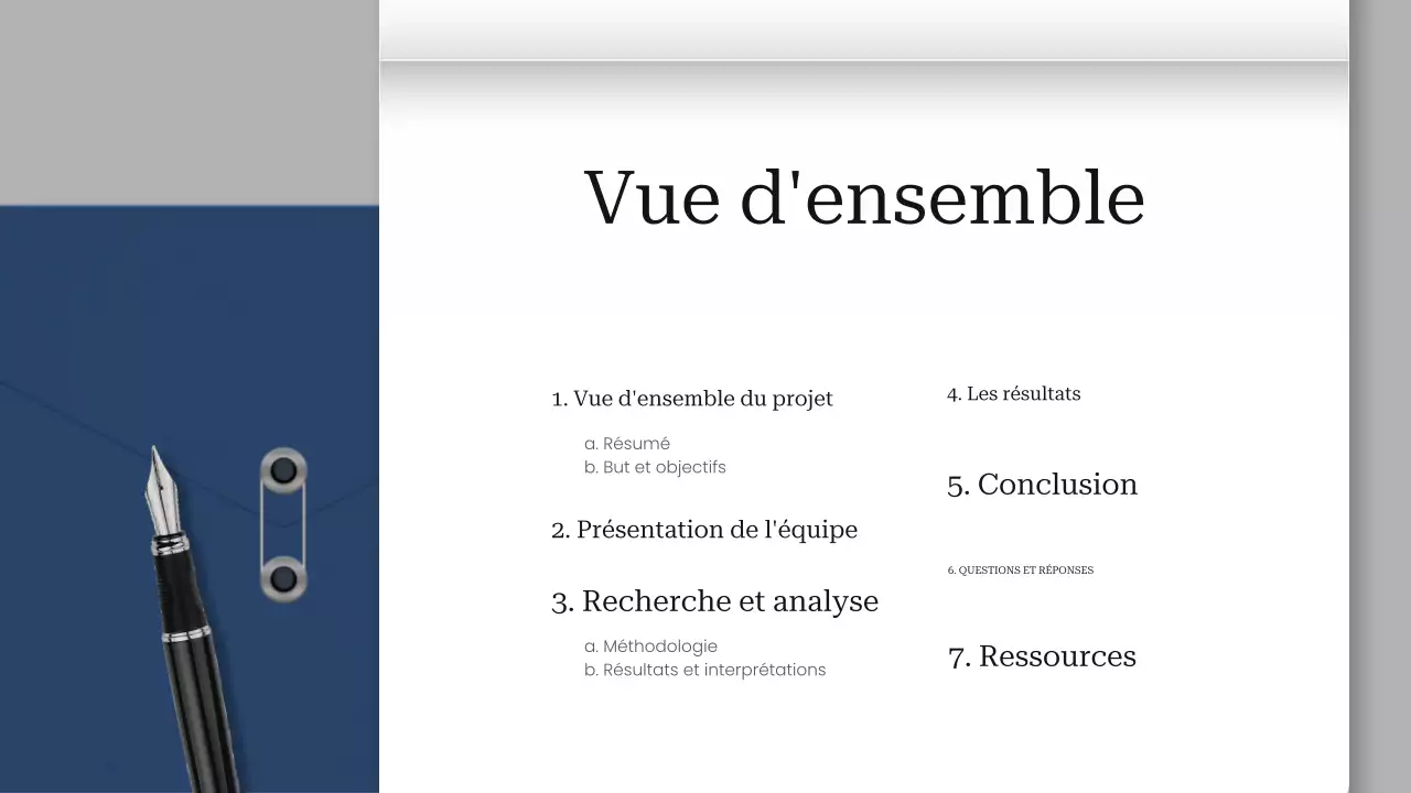 présentation de projet moderne grise