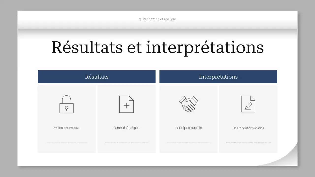 présentation de projet moderne grise