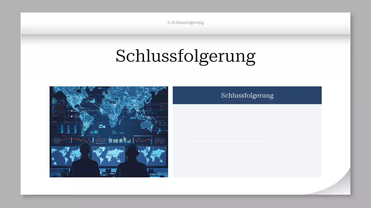 graue moderne Projektpräsentation