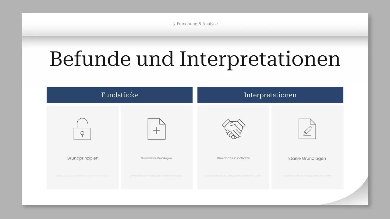 graue moderne Projektpräsentation