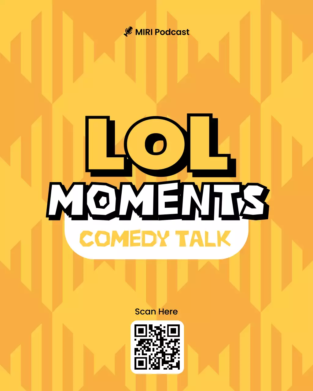 Yellow Pop Comedy Promotion Instagram Post