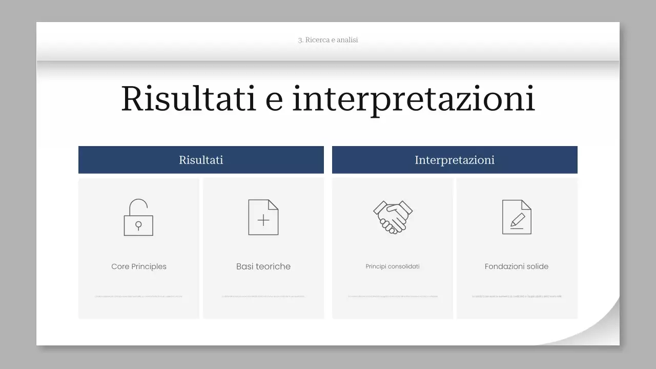 presentazione del progetto grigio moderno