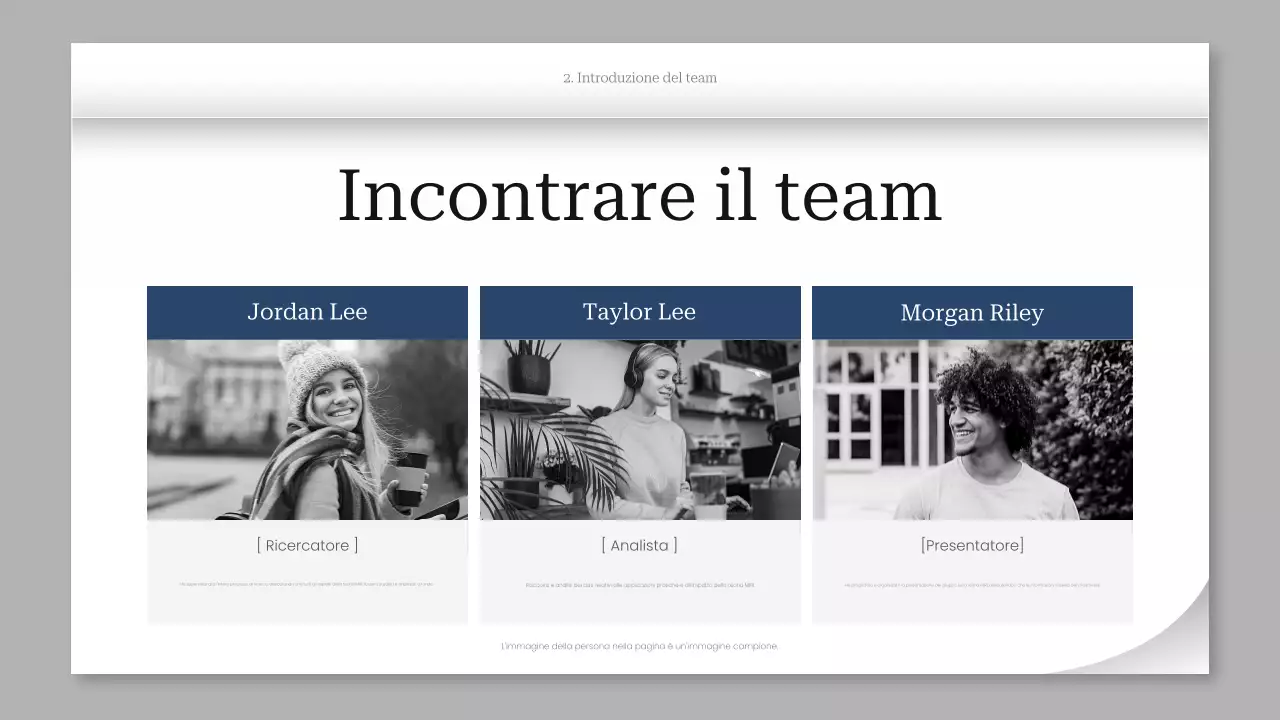 presentazione del progetto grigio moderno