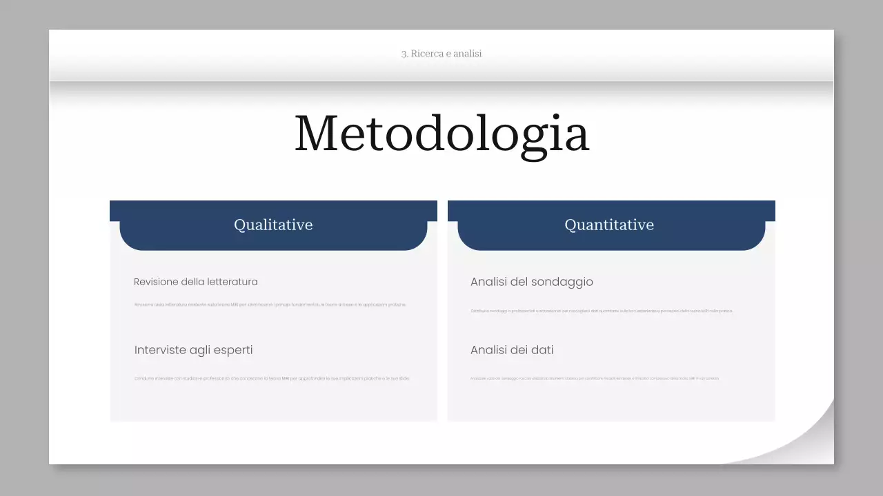 presentazione del progetto grigio moderno